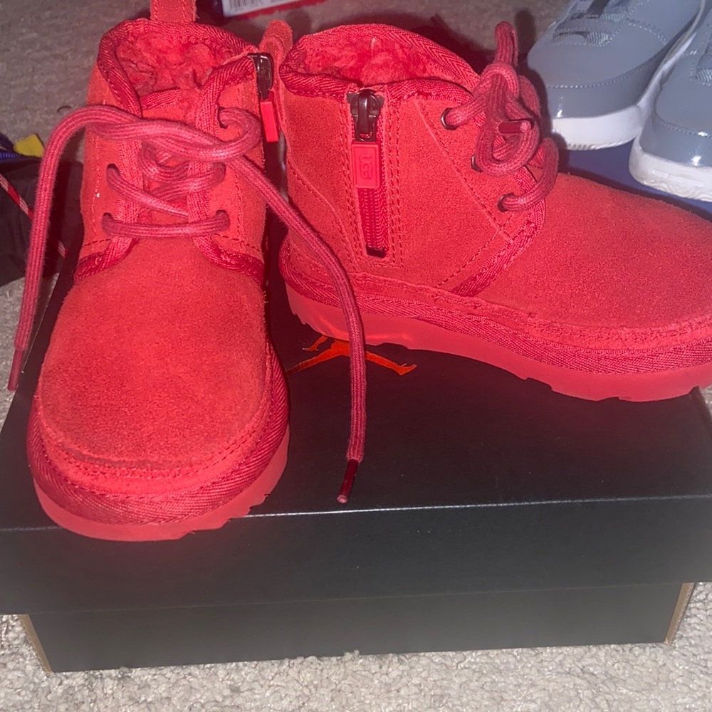 Red toddler UGG boots